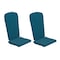 Flash Furniture 2PK Teal High Back Adirondack Chair Cushions JJ-CSN14501-TL-2-GG - alternate 6